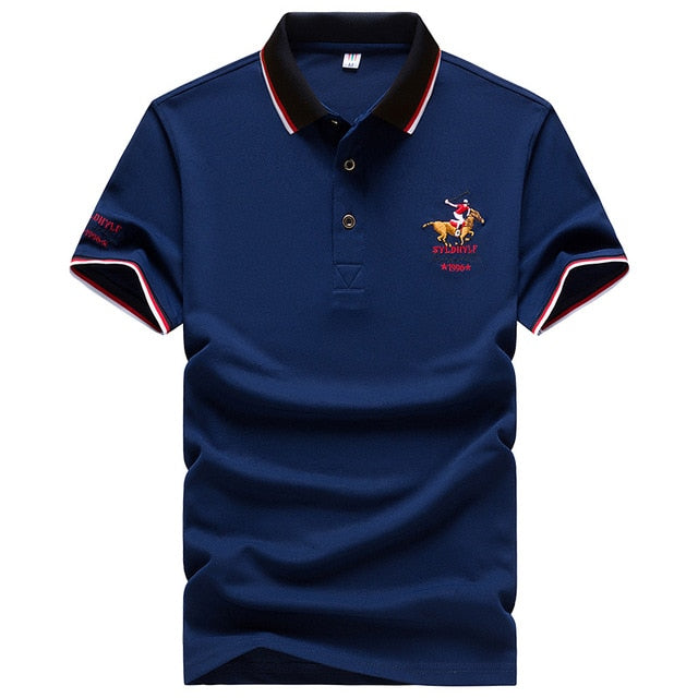 DARPHINKASA2020 Summer New Men Polo Shirt Embroidery Polo Shirt Men Casual Polo Shirt Solid Color Men Short Sleeve
