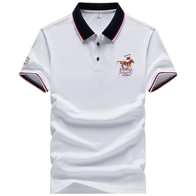 DARPHINKASA2020 Summer New Men Polo Shirt Embroidery Polo Shirt Men Casual Polo Shirt Solid Color Men Short Sleeve